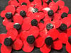 Brooch | Trench Art Poppy | small | red