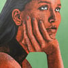 'Woman' acrylic on canvas