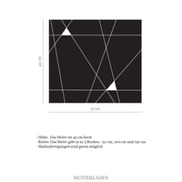 Image 2 of Fensterfolie Linien und Dreiecke, Sichtschutz Glasdekorfolie 