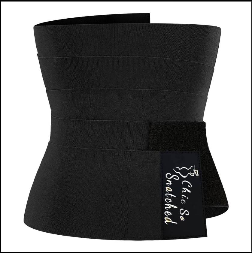 Adjustable fitness waist trainer wrap belt