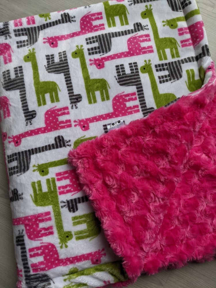 Image of Giraffe Baby Blanket