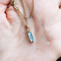 Image 3 of Blue Tourmaline Crystal Pendant