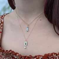 Image 2 of Blue Tourmaline Crystal Pendant