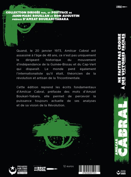 Ne faites pas croire à des victoires faciles - Amilcar Cabral