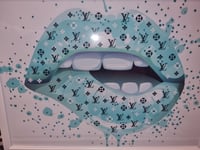 Image 1 of DESIGNER INSPIRED GLOSSY LIP PRINT