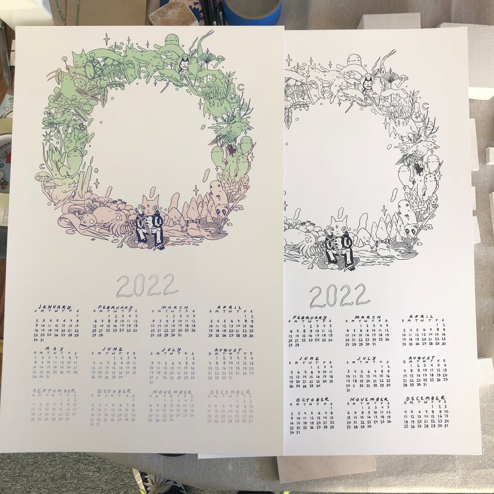 Image of 2022 Wreath Calendar Poster 