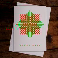 Image 2 of Snowflake | Christmas letterpress card