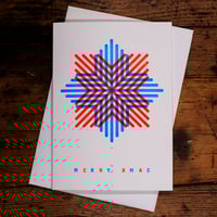 Image 4 of Snowflake | Christmas letterpress card