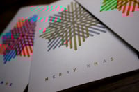Image 5 of Snowflake | Christmas letterpress card