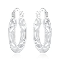 Image 5 of Hot charms 925 Sterling Silver vintage earrings for woman high quality Fashion party Wedding Jewelry