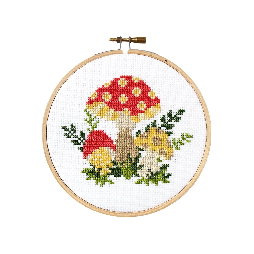 Image of Mushroom Embroidery Kit