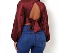 Image 2 of Tie Back Crop Top