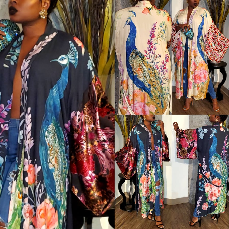 Image of The Aratta Peacock Kimono