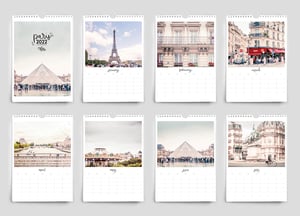 Image of 2022 Paris France wall calendar