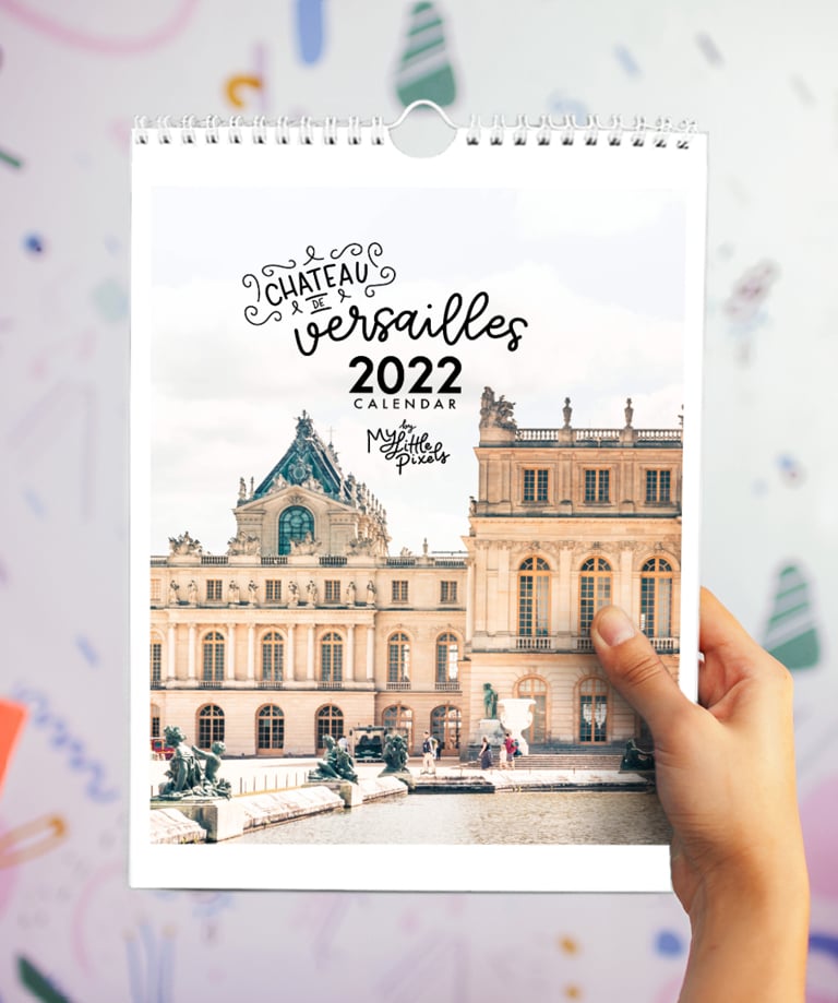 2022 Palace of Versailles Paris wall calendar