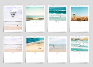 Image of 2022 Australian surf wall calendar