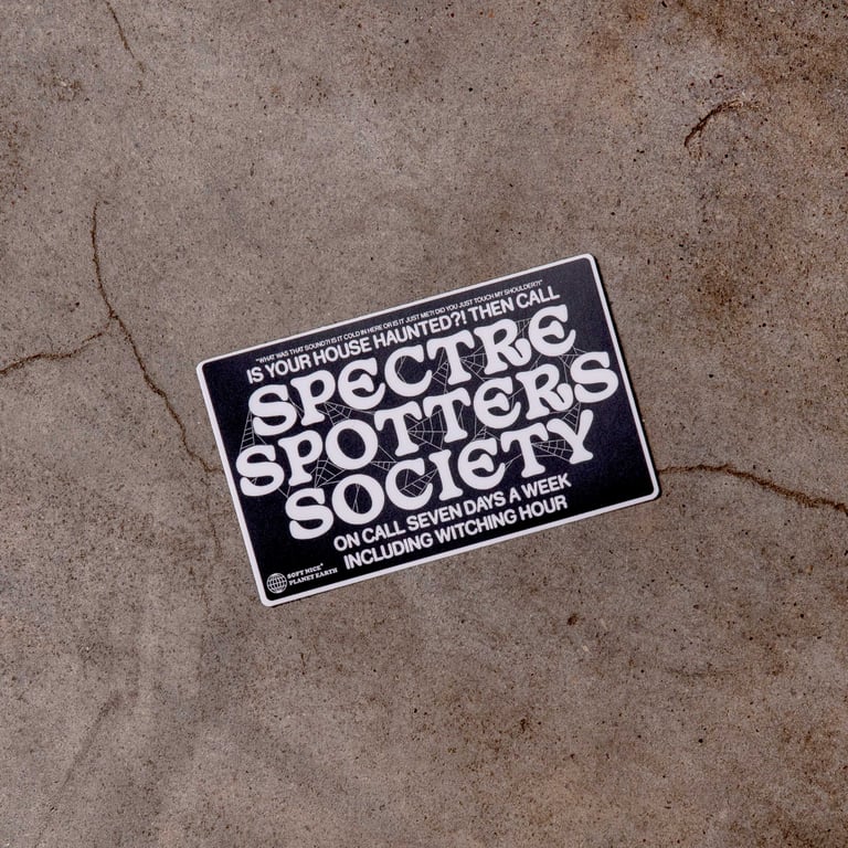 Spectre Spotters Society Sticker Image 3