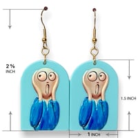 Image 3 of cartoonized fine art  earring  van gogh  halloweenie