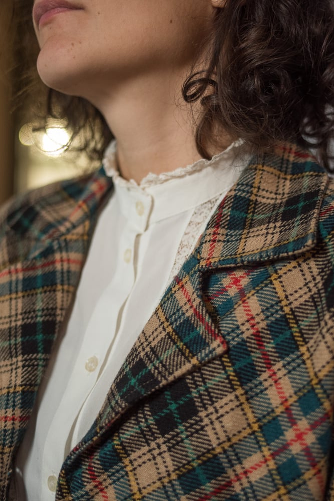 Image of Blazer camicia quadri