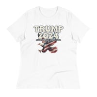 Image 3 of Trump 2024 Retro Eagle - Women's Relaxed T-Shirt from PatriotsCo.com
