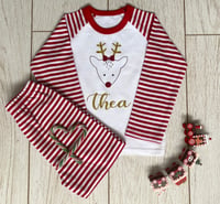 Candy Cane Personalised Christmas Pyjamas