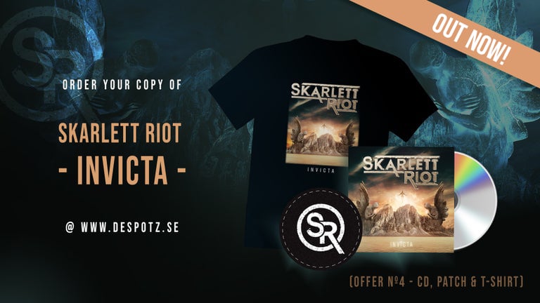 Image of Skarlett Riot - Invicta (T-shirt, CD, Patch)