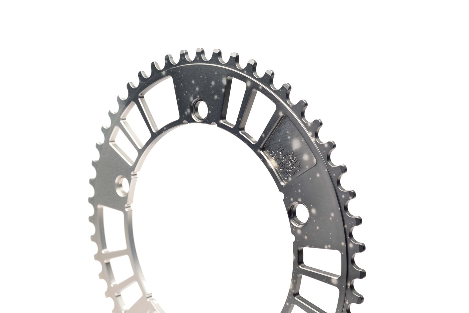 Image of 144#49/51 Limited Edition "Spacedust Horizon" Track Chainring (144BCD//49/51-Tooth)