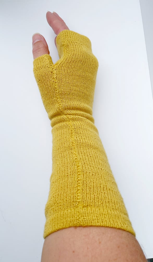 Image of Wrist warmers yellow