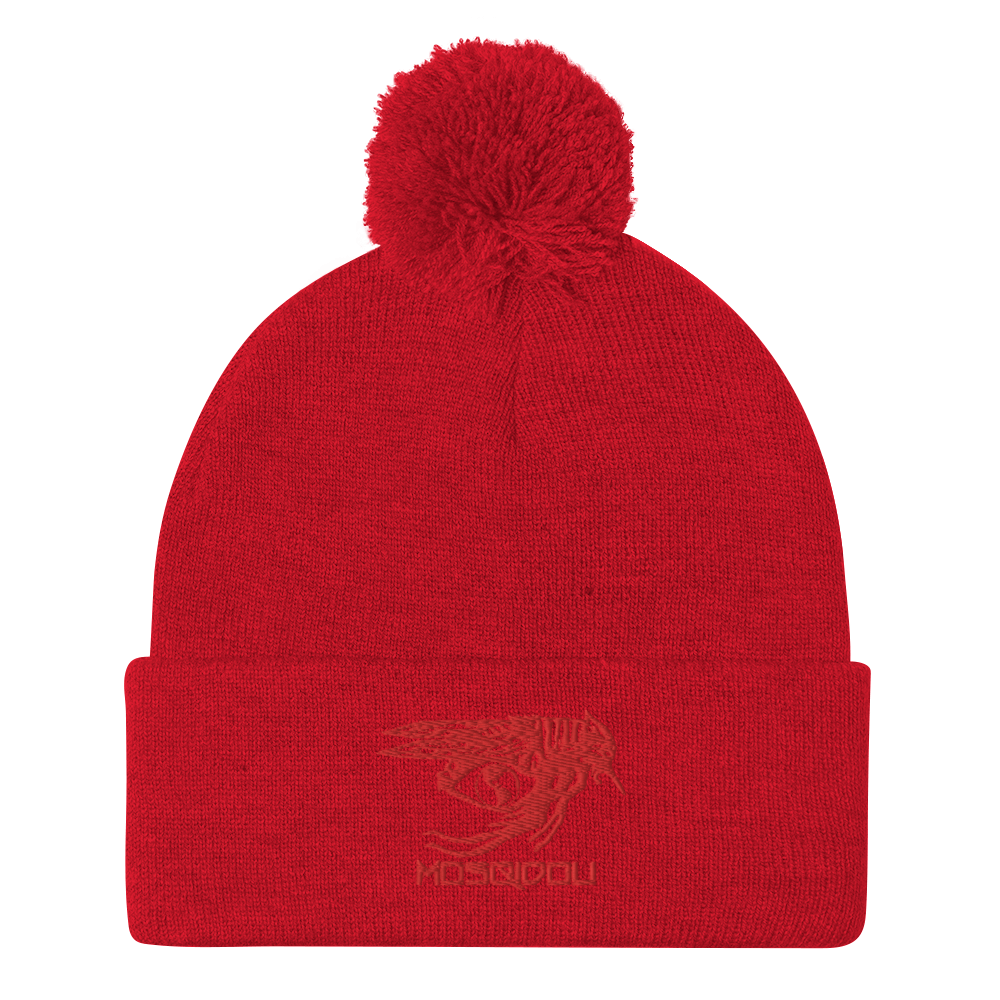 Third Eye Red Exodus | Pom-Pom Beanie | Solids