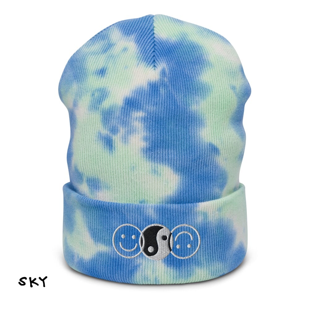 Image of BALANCE Embroidered Tie-dye beanie