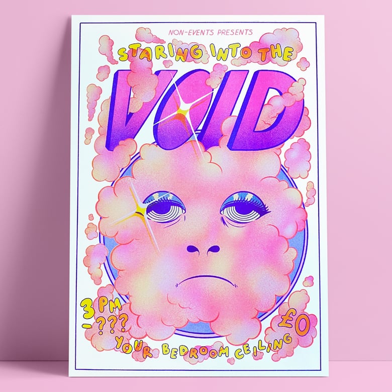Image of 'Staring into the Void' - Non-Events RISO A3 poster 