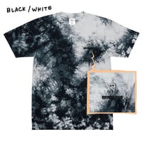 Image 1 of BOOHOO Club Oversized tie-dye t-shirt