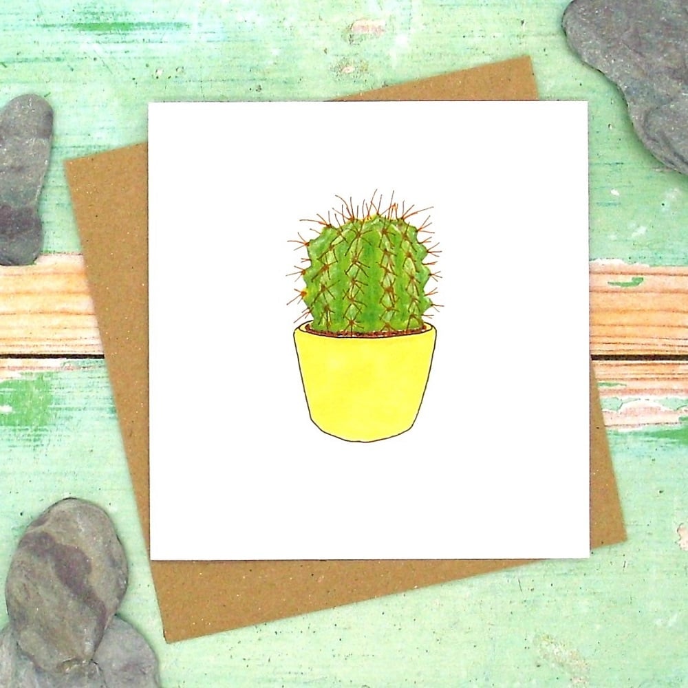 Image of Barrel Cactus Card