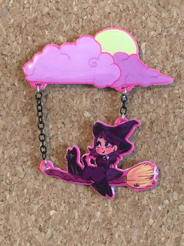 Image of Dangle Witch pin