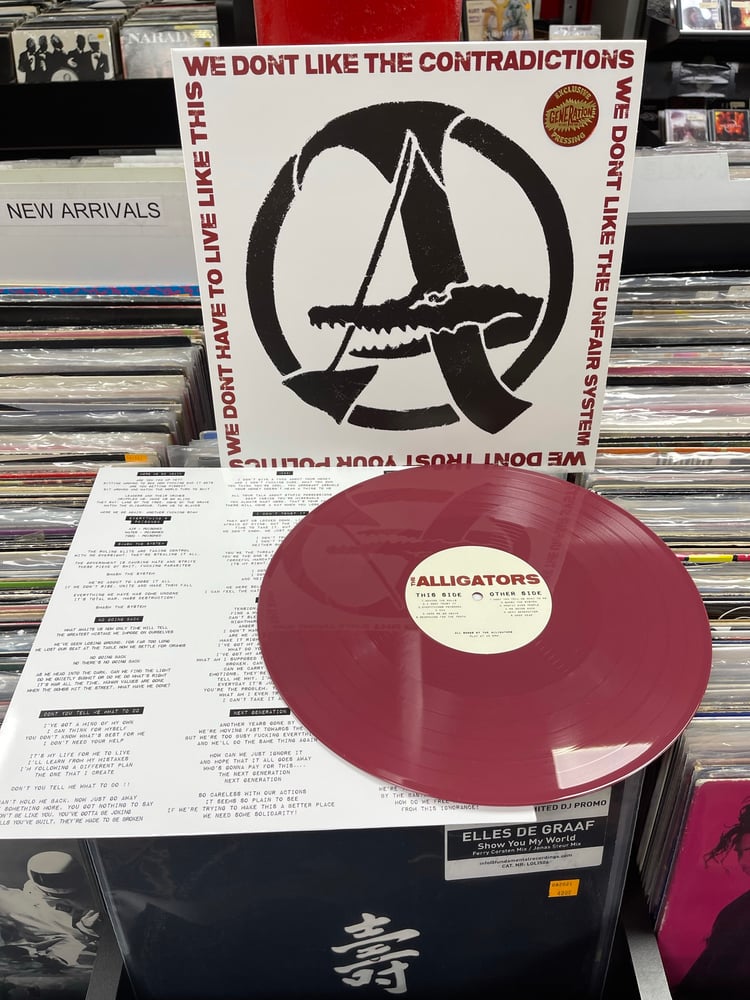 Image of Alligators-Searching For The Truth 12”. Generation Records Exclusive Oxblood vinyl