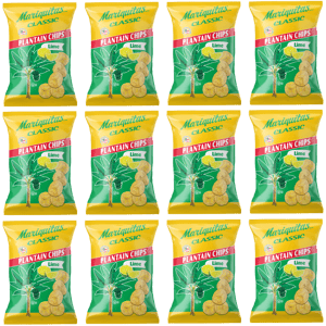 Image of Mariquitas Plantain Chips Lime (4.5 oz, 12 Pack)