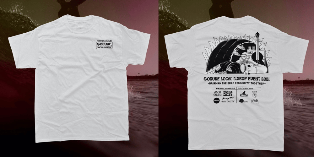 Image of GoSurf Local Lineup Tee - White