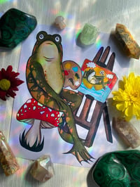 Painter Frog Print