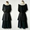 Black Tiered Cocktail Dress Small