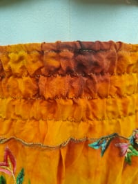 Image 5 of Boho sari beach skirt - Orange