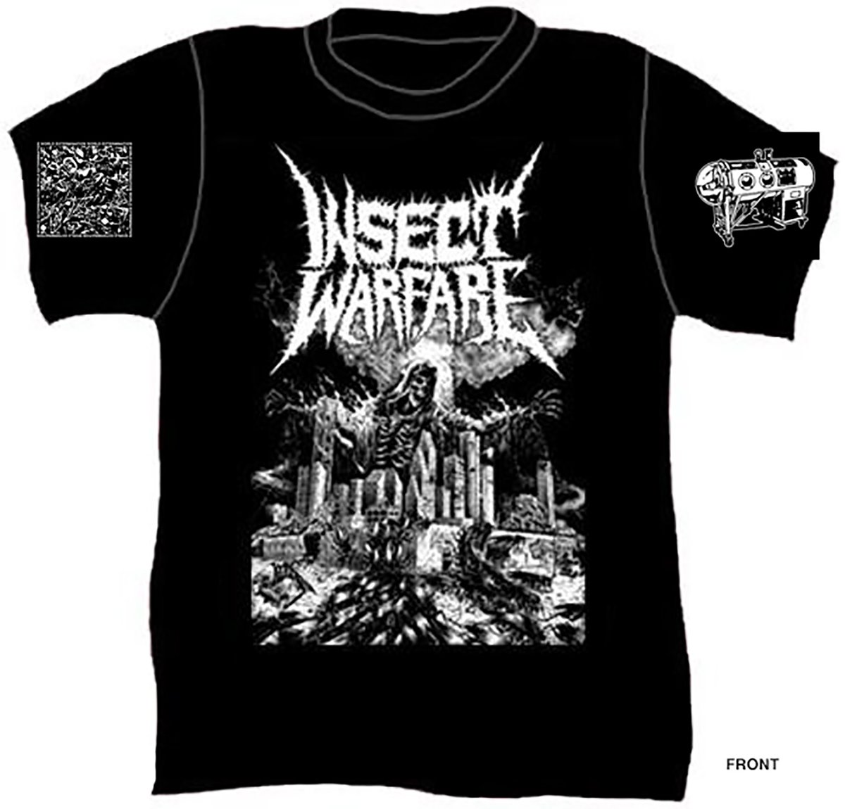 Image of INSECT WARFARE - "World Extermination" short sleeve concert tee