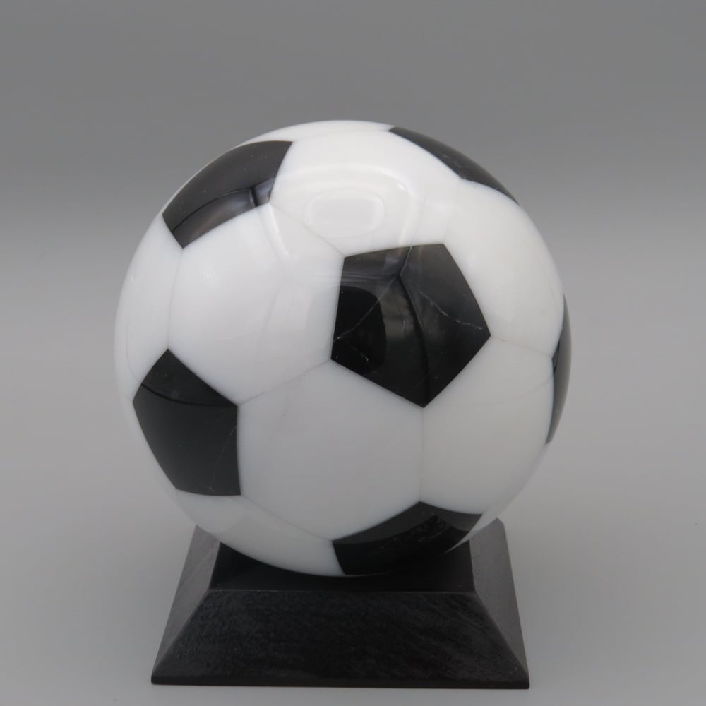 Image of Carrara Venato Marble Soccer Ball (small size)