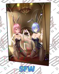 Image 1 of Bunny Suit Rem & Ram Poster Print