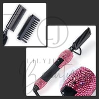 Luxury Bling Professional Titanium Hot Comb w/ Guard  (Barbie Pink)  ~ AVAILABLE