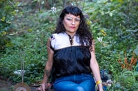 Image 1 of Traditional Tzotzil Black Blouse "San Juan Chamula",  Chiapas