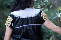 Image 2 of Traditional Tzotzil Black Blouse "San Juan Chamula",  Chiapas