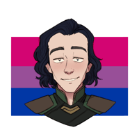 Loki Bisexual Pride-sticker