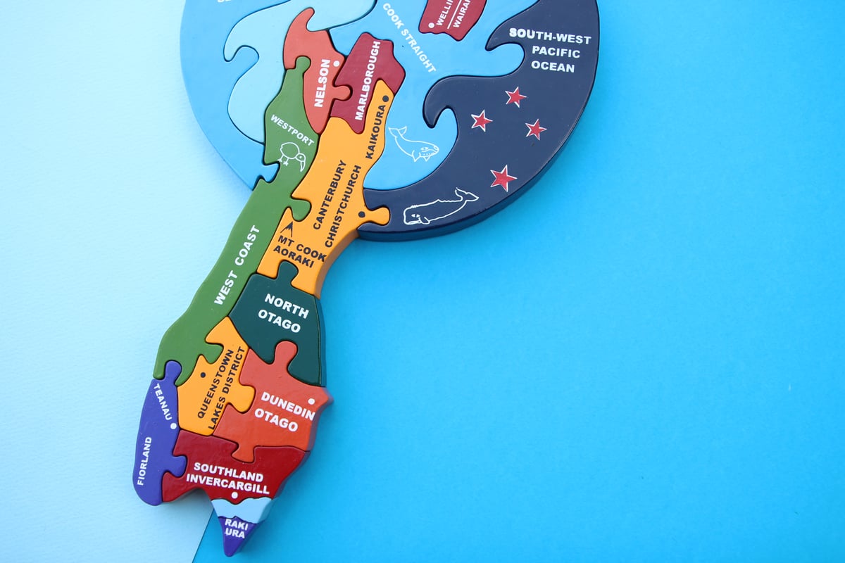 Image of New Zealand Map 