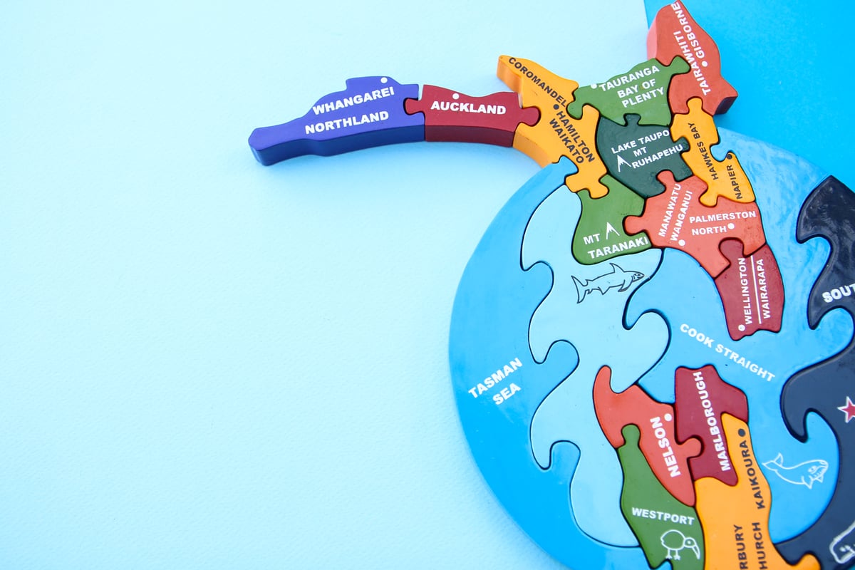 Image of New Zealand Map