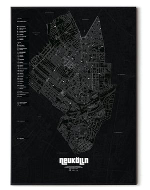 Image of Berlin Neukölln underground Karte